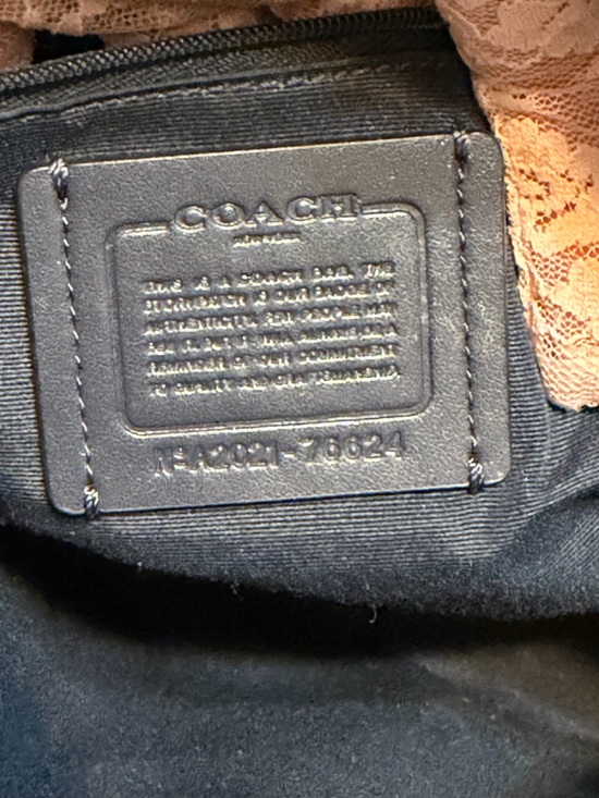 Coach Sky Blue Leather Backpack - Picture 5 of 11